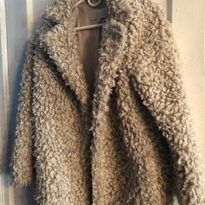 J.O.A. Los Angeles Boucle fur Coat